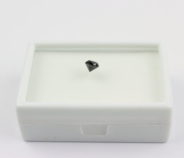 Echter Schwarzer Diamant 0,89 Karat /5,5 mm Rund Schwarz Diamand Unbehandelt D-5