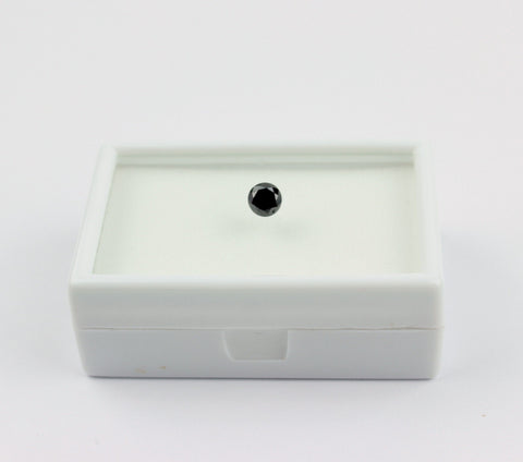 Echter Schwarzer Diamant 0,91 Karat /5,5 mm Rund Schwarz Diamand Unbehandelt D-8