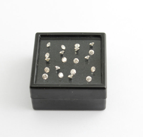 Echter Diamant 0,07 Karat / 2,6 mm Brillantschilff Natürlicher Rund Diamond