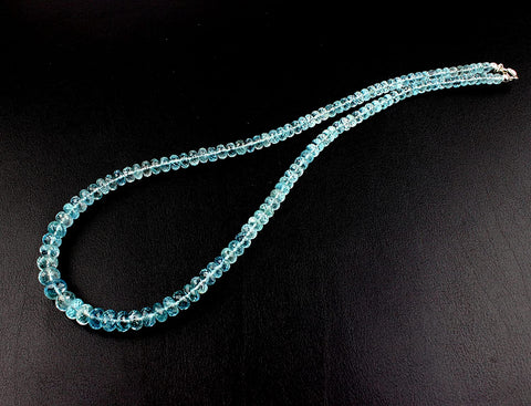 Exklusive Aquamarin Facettierte Kette