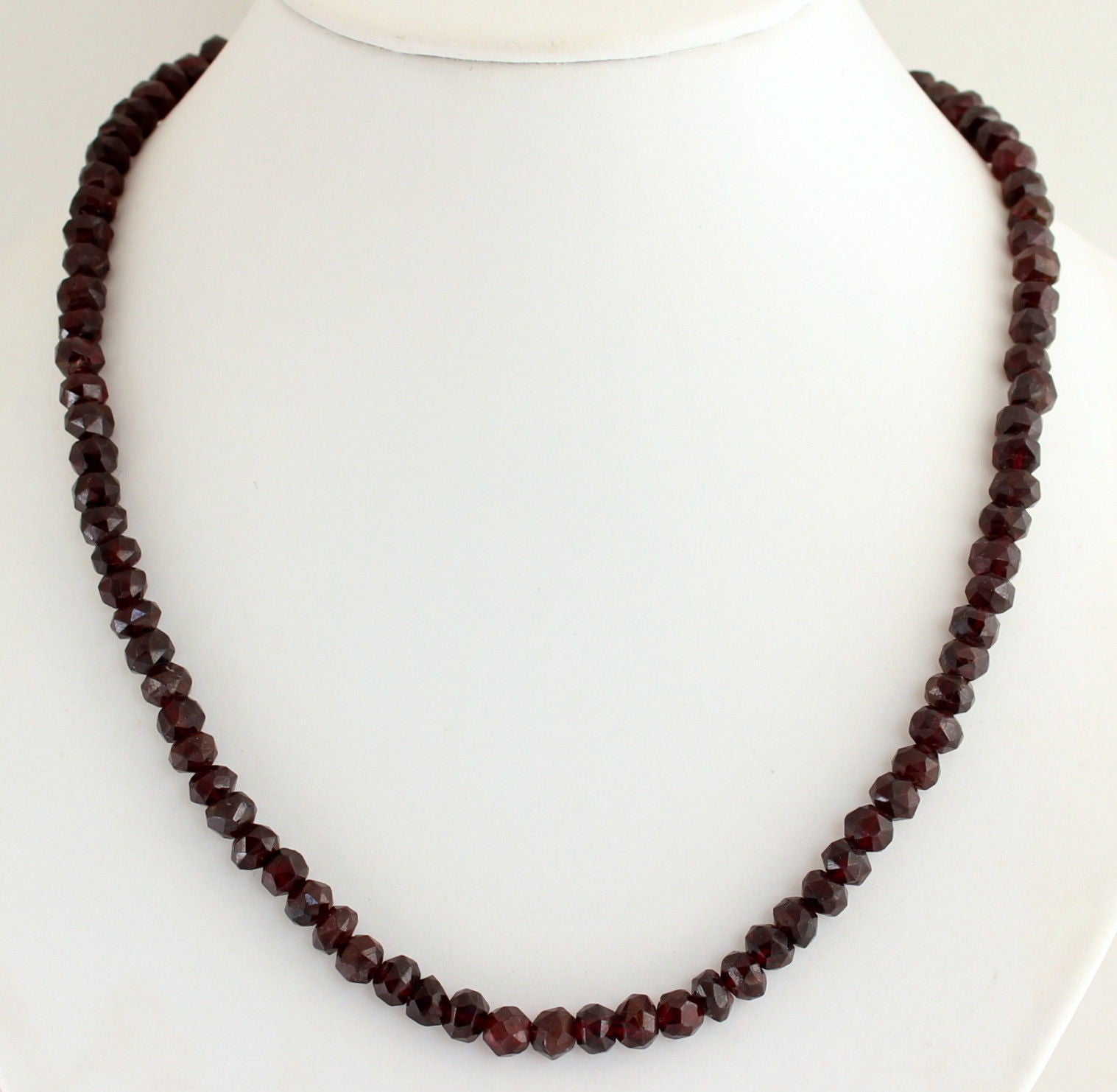 Unbehandelte Edelstein Granat Echtschmuck-Ketten