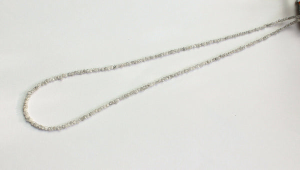 Rohdiamant Kette Edelsteinkette Weiß Diamant Natur heilstein 25 Karat Edel 45 cm